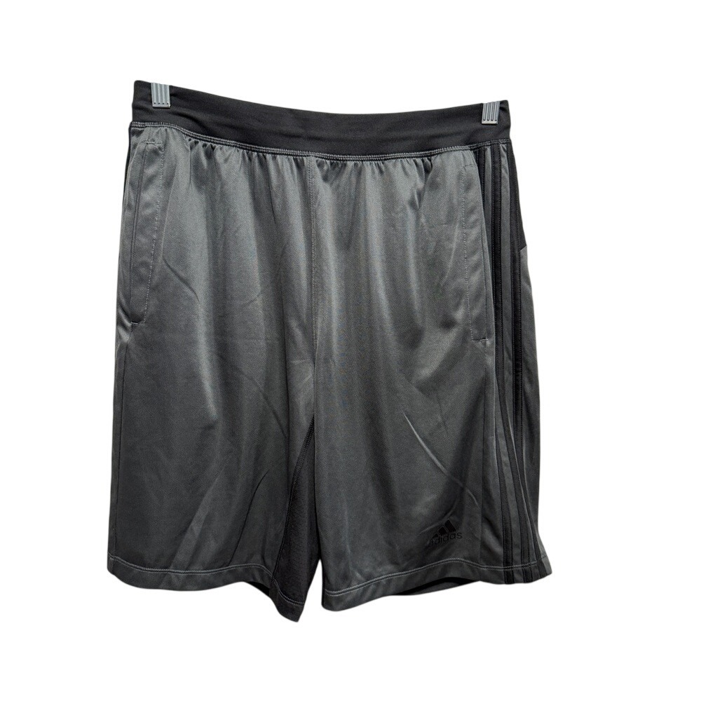 Adidas Men's M Shorts Dark Gray Aeroready‎ Gym Track Basketball Athletic EUC 9"